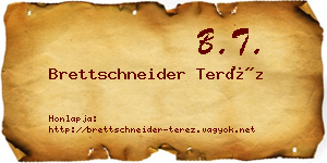 Brettschneider Teréz névjegykártya